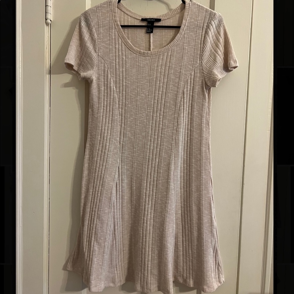 Cream Mini T-shirt Dress Women’s M